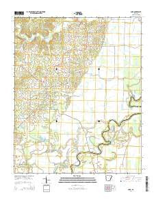 Cord Arkansas Current topographic map, 1:24000 scale, 7.5 X 7.5 Minute, Year 2014