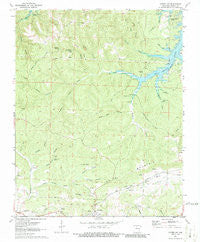 Cotter SW Arkansas Historical topographic map, 1:24000 scale, 7.5 X 7.5 Minute, Year 1972