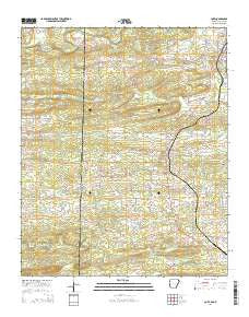 Cove Arkansas Current topographic map, 1:24000 scale, 7.5 X 7.5 Minute, Year 2014