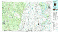 Crossett Arkansas Historical topographic map, 1:100000 scale, 30 X 60 Minute, Year 1986