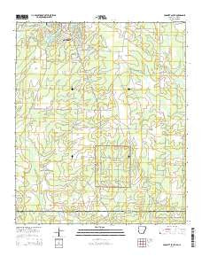 Crossett South Arkansas Current topographic map, 1:24000 scale, 7.5 X 7.5 Minute, Year 2014