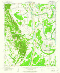 Dansby Arkansas Historical topographic map, 1:24000 scale, 7.5 X 7.5 Minute, Year 1959