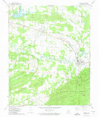 Danville Arkansas Historical topographic map, 1:24000 scale, 7.5 X 7.5 Minute, Year 1972