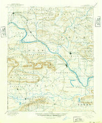 Dardanelle Arkansas Historical topographic map, 1:125000 scale, 30 X 30 Minute, Year 1890