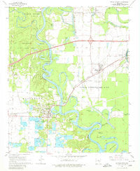 De Valls Bluff Arkansas Historical topographic map, 1:24000 scale, 7.5 X 7.5 Minute, Year 1968