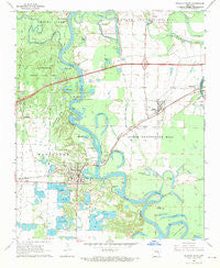 De Valls Bluff Arkansas Historical topographic map, 1:24000 scale, 7.5 X 7.5 Minute, Year 1968