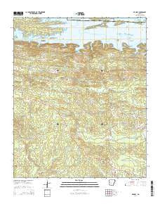 De Gray Arkansas Current topographic map, 1:24000 scale, 7.5 X 7.5 Minute, Year 2014