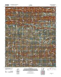 De Roche Arkansas Historical topographic map, 1:24000 scale, 7.5 X 7.5 Minute, Year 2011