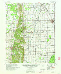 Dee Arkansas Historical topographic map, 1:62500 scale, 15 X 15 Minute, Year 1958