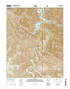 Denver Arkansas Current topographic map, 1:24000 scale, 7.5 X 7.5 Minute, Year 2014