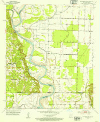 Doddridge SE Arkansas Historical topographic map, 1:24000 scale, 7.5 X 7.5 Minute, Year 1952