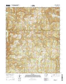 Drasco Arkansas Current topographic map, 1:24000 scale, 7.5 X 7.5 Minute, Year 2014
