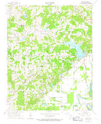 Eaton Arkansas Historical topographic map, 1:24000 scale, 7.5 X 7.5 Minute, Year 1966