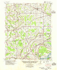 Edmondson Arkansas Historical topographic map, 1:62500 scale, 15 X 15 Minute, Year 1954
