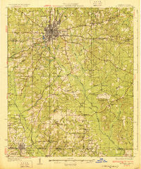El Dorado Arkansas Historical topographic map, 1:62500 scale, 15 X 15 Minute, Year 1927