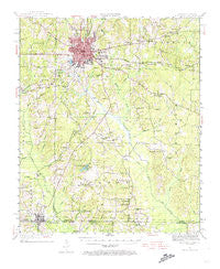 El Dorado Arkansas Historical topographic map, 1:62500 scale, 15 X 15 Minute, Year 1951