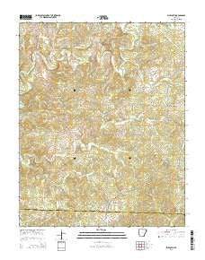 Elizabeth Arkansas Current topographic map, 1:24000 scale, 7.5 X 7.5 Minute, Year 2014