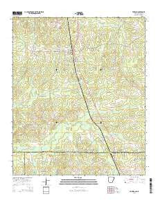 Emerson Arkansas Current topographic map, 1:24000 scale, 7.5 X 7.5 Minute, Year 2014