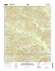 Emerson SE Arkansas Current topographic map, 1:24000 scale, 7.5 X 7.5 Minute, Year 2014