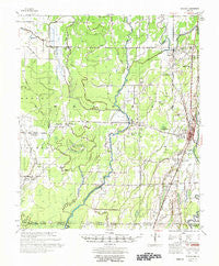 Eudora Arkansas Historical topographic map, 1:62500 scale, 15 X 15 Minute, Year 1957