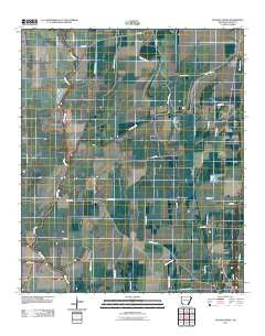 Eudora North Arkansas Historical topographic map, 1:24000 scale, 7.5 X 7.5 Minute, Year 2011
