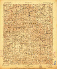 Eureka Springs Arkansas Historical topographic map, 1:125000 scale, 30 X 30 Minute, Year 1901