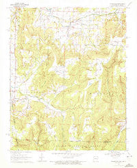 Evansville Arkansas Historical topographic map, 1:24000 scale, 7.5 X 7.5 Minute, Year 1970