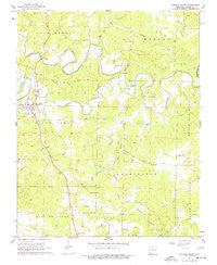 Evening Shade Arkansas Historical topographic map, 1:24000 scale, 7.5 X 7.5 Minute, Year 1961