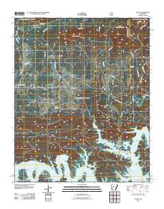Fannie Arkansas Historical topographic map, 1:24000 scale, 7.5 X 7.5 Minute, Year 2011