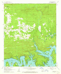 Fannie Arkansas Historical topographic map, 1:24000 scale, 7.5 X 7.5 Minute, Year 1962