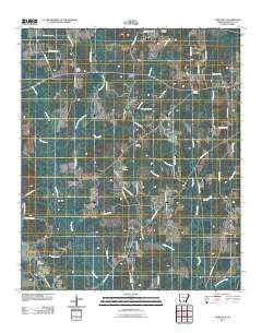 Farmville Arkansas Historical topographic map, 1:24000 scale, 7.5 X 7.5 Minute, Year 2011