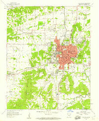 Fayetteville Arkansas Historical topographic map, 1:24000 scale, 7.5 X 7.5 Minute, Year 1958