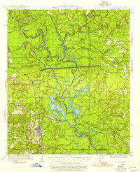 Felsenthal Arkansas Historical topographic map, 1:62500 scale, 15 X 15 Minute, Year 1934