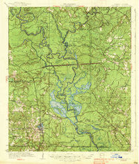 Felsenthal Arkansas Historical topographic map, 1:62500 scale, 15 X 15 Minute, Year 1938