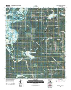 Felsenthal Dam Arkansas Historical topographic map, 1:24000 scale, 7.5 X 7.5 Minute, Year 2011
