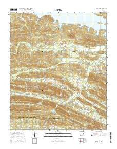 Ferndale Arkansas Current topographic map, 1:24000 scale, 7.5 X 7.5 Minute, Year 2014