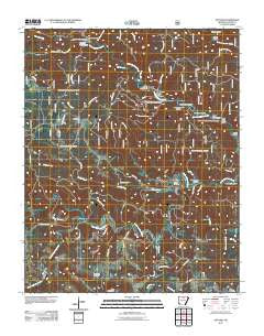Fiftysix Arkansas Historical topographic map, 1:24000 scale, 7.5 X 7.5 Minute, Year 2011