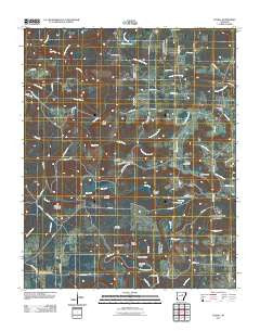 Floral Arkansas Historical topographic map, 1:24000 scale, 7.5 X 7.5 Minute, Year 2011