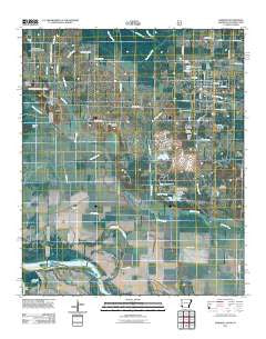 Foreman Arkansas Historical topographic map, 1:24000 scale, 7.5 X 7.5 Minute, Year 2011
