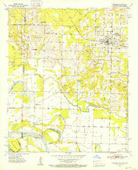 Foreman Arkansas Historical topographic map, 1:24000 scale, 7.5 X 7.5 Minute, Year 1951