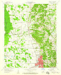 Forrest City Arkansas Historical topographic map, 1:24000 scale, 7.5 X 7.5 Minute, Year 1958
