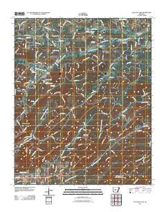 Fountain Lake Arkansas Historical topographic map, 1:24000 scale, 7.5 X 7.5 Minute, Year 2011