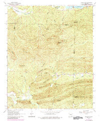 Fourche SW Arkansas Historical topographic map, 1:24000 scale, 7.5 X 7.5 Minute, Year 1963
