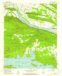 Fourche Arkansas Historical topographic map, 1:24000 scale, 7.5 X 7.5 Minute, Year 1961