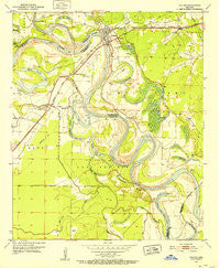 Fulton Arkansas Historical topographic map, 1:24000 scale, 7.5 X 7.5 Minute, Year 1951