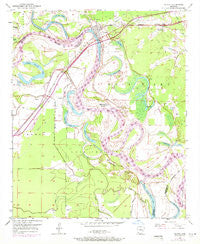 Fulton Arkansas Historical topographic map, 1:24000 scale, 7.5 X 7.5 Minute, Year 1951