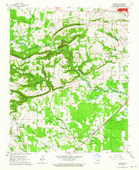Garner Arkansas Historical topographic map, 1:24000 scale, 7.5 X 7.5 Minute, Year 1963