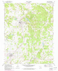 Gentry Arkansas Historical topographic map, 1:24000 scale, 7.5 X 7.5 Minute, Year 1971