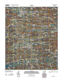 Gillham Arkansas Historical topographic map, 1:24000 scale, 7.5 X 7.5 Minute, Year 2011