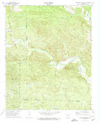 Goosepond Mountain Arkansas Historical topographic map, 1:24000 scale, 7.5 X 7.5 Minute, Year 1972